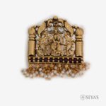 RadhaKrishna with pearl drop pendants